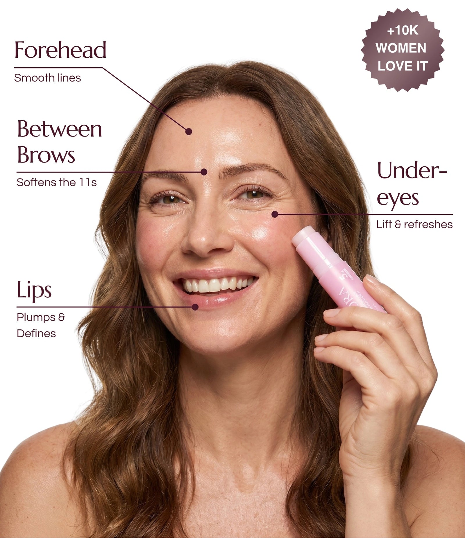Glowrish balm forehead application