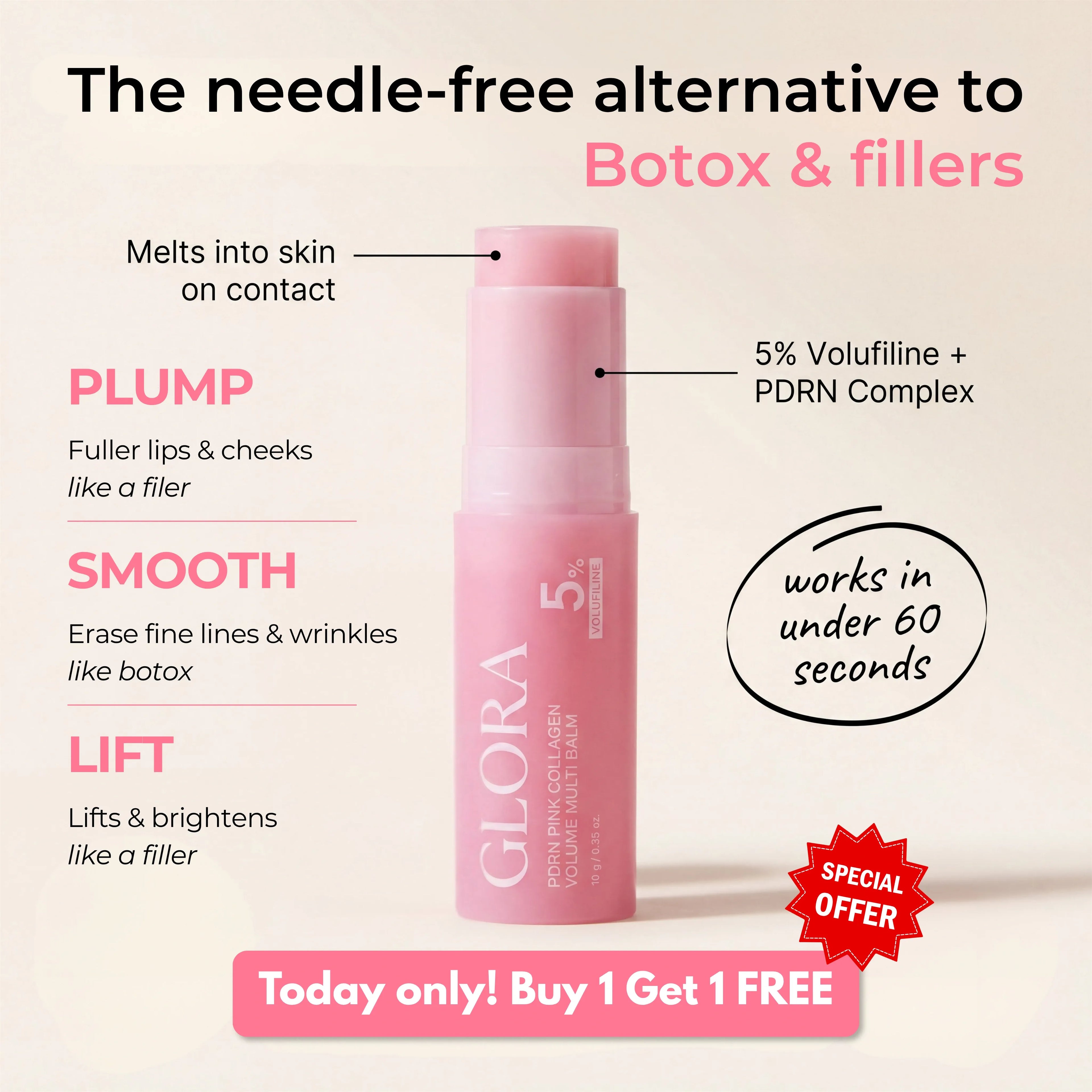 Pink Collagen Volume Balm Stick