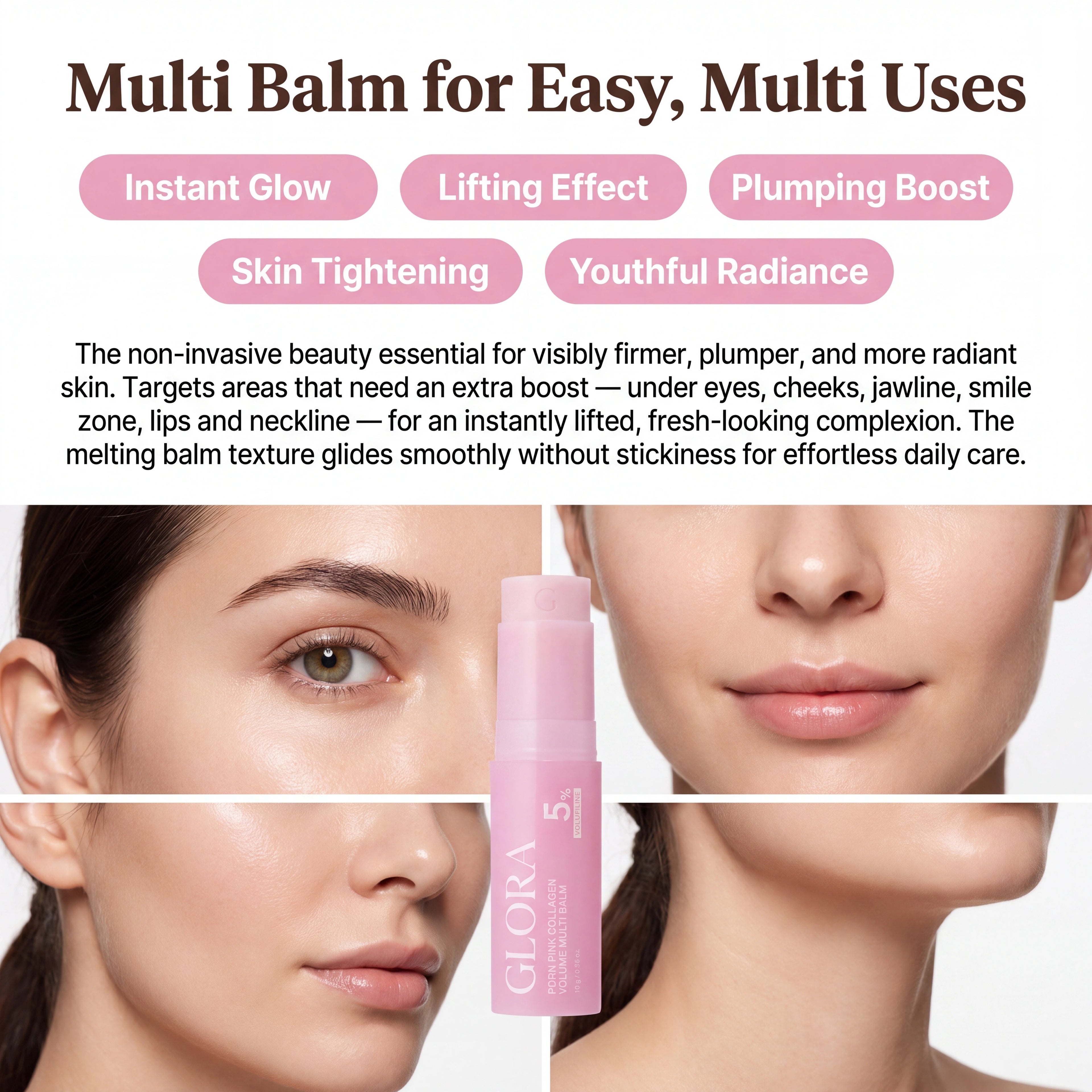 Pink Collagen Volume Balm Stick