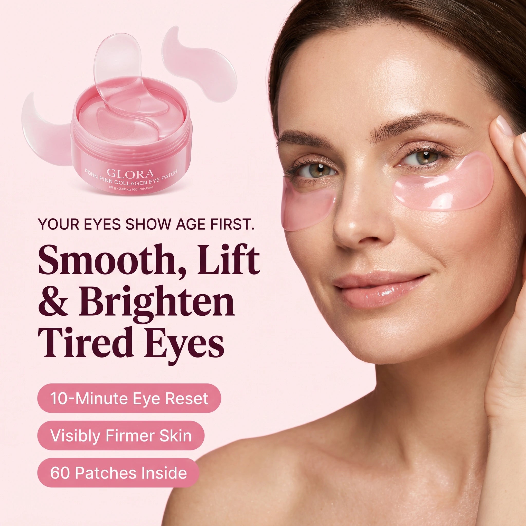 Pink Collagen Eyes Patches