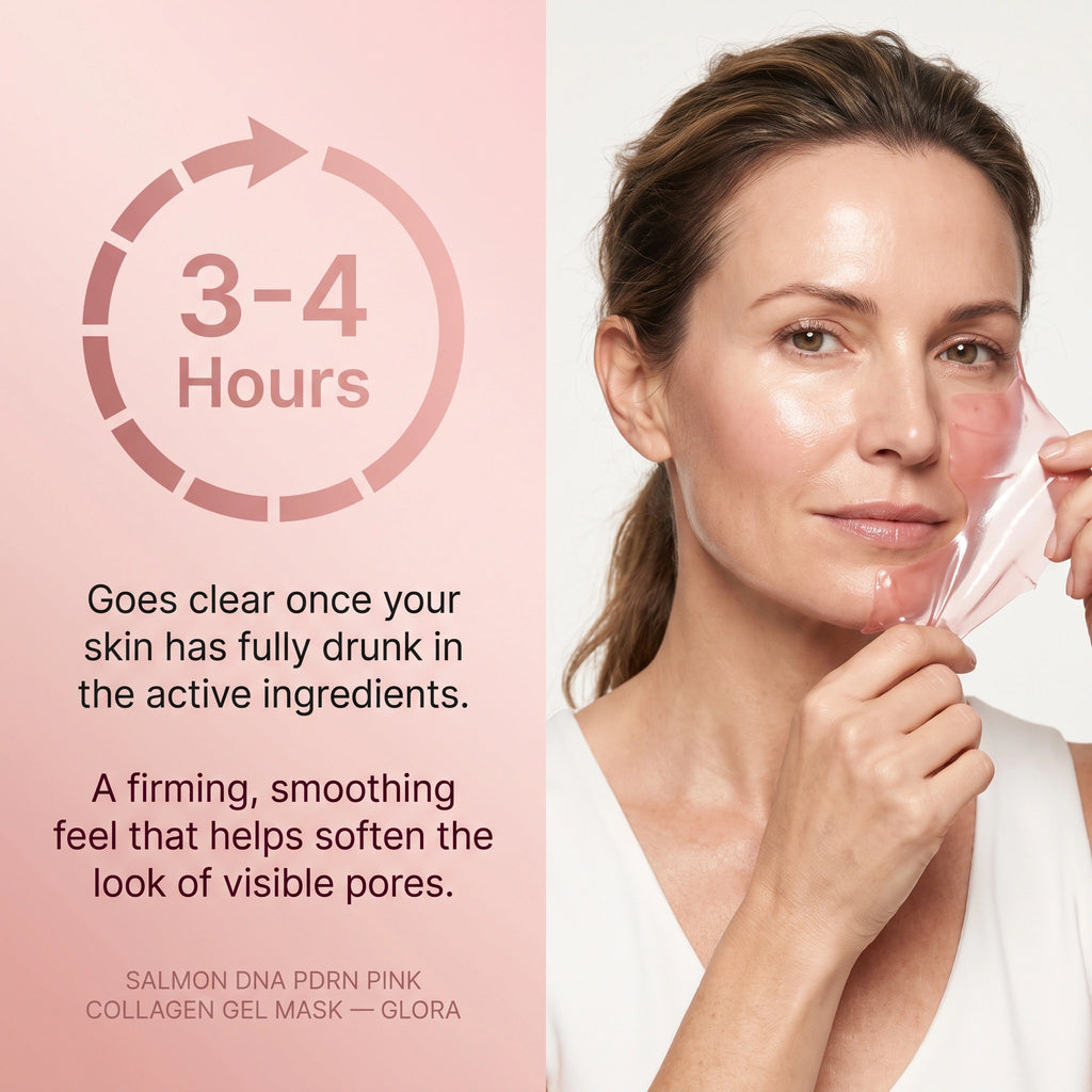 4x Pink Collagen Jelly Gel Mask