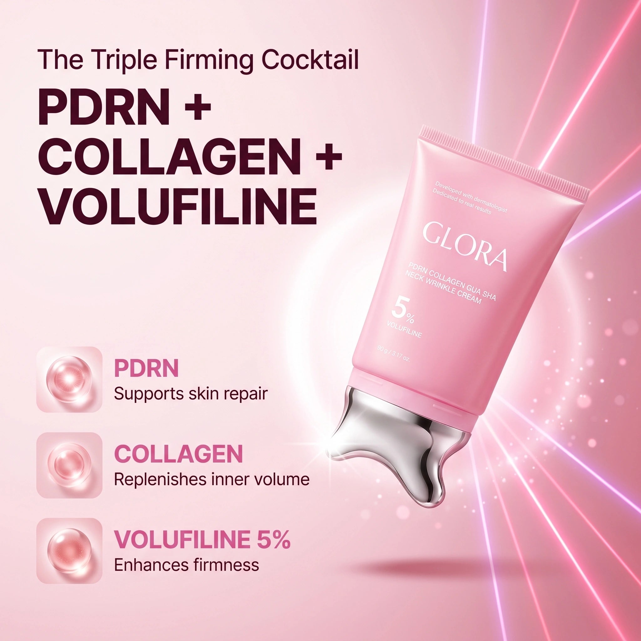 Pink Collagen Gua Sha Neck Cream
